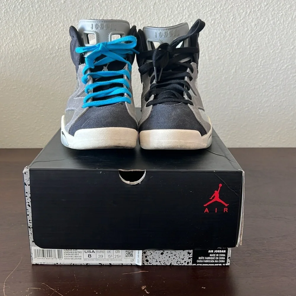 Air Jordan 6 Retro Tech Chrome Women's 8 - Picture 2 of 14